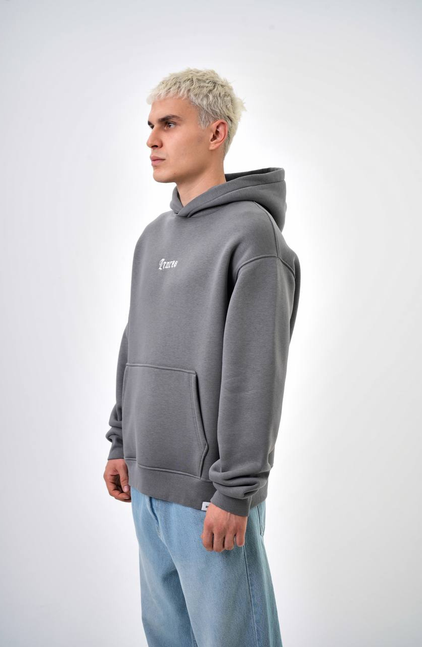 HOODIE OVERSIZE GREY 5018