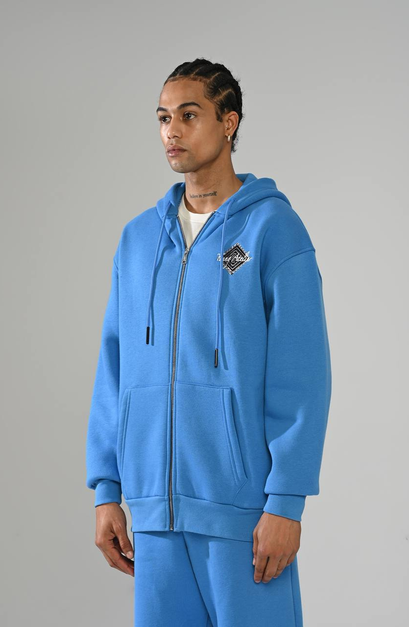 HOODIE BLOW UP BLUE H51