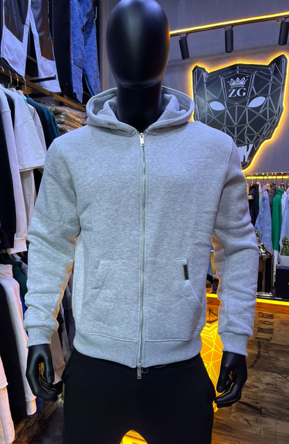 HOODIE MECANIC GREY SIMPLE