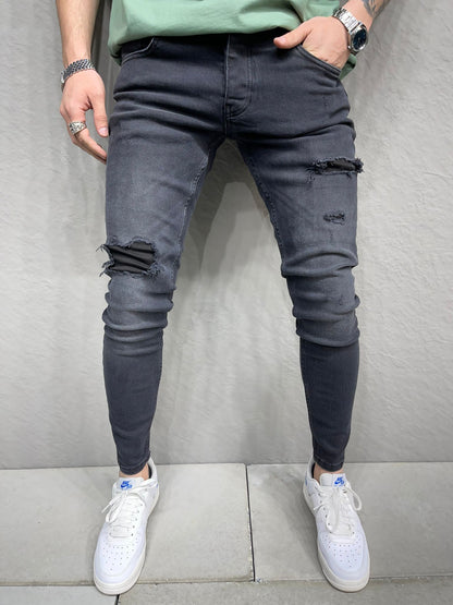 JEANS BLACK Déchiré B6950