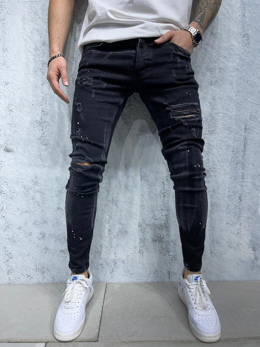 JEANS NOIR Déchré B6379-1