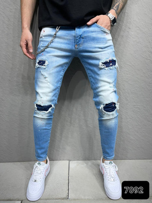 JEANS BLUE Déchiré B7092