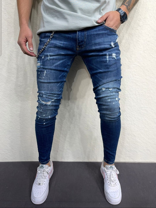 JEANS BLUE Déchiré B7097