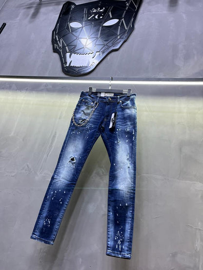 JEANS BLUE Déchiré B7101