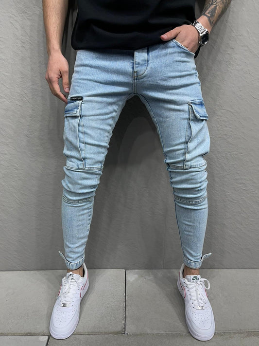 JEANS CARGO SLIM B6998