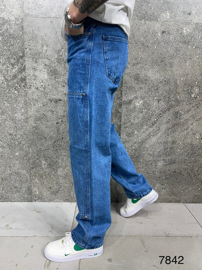 JEANS BLUE BAGGY B7842