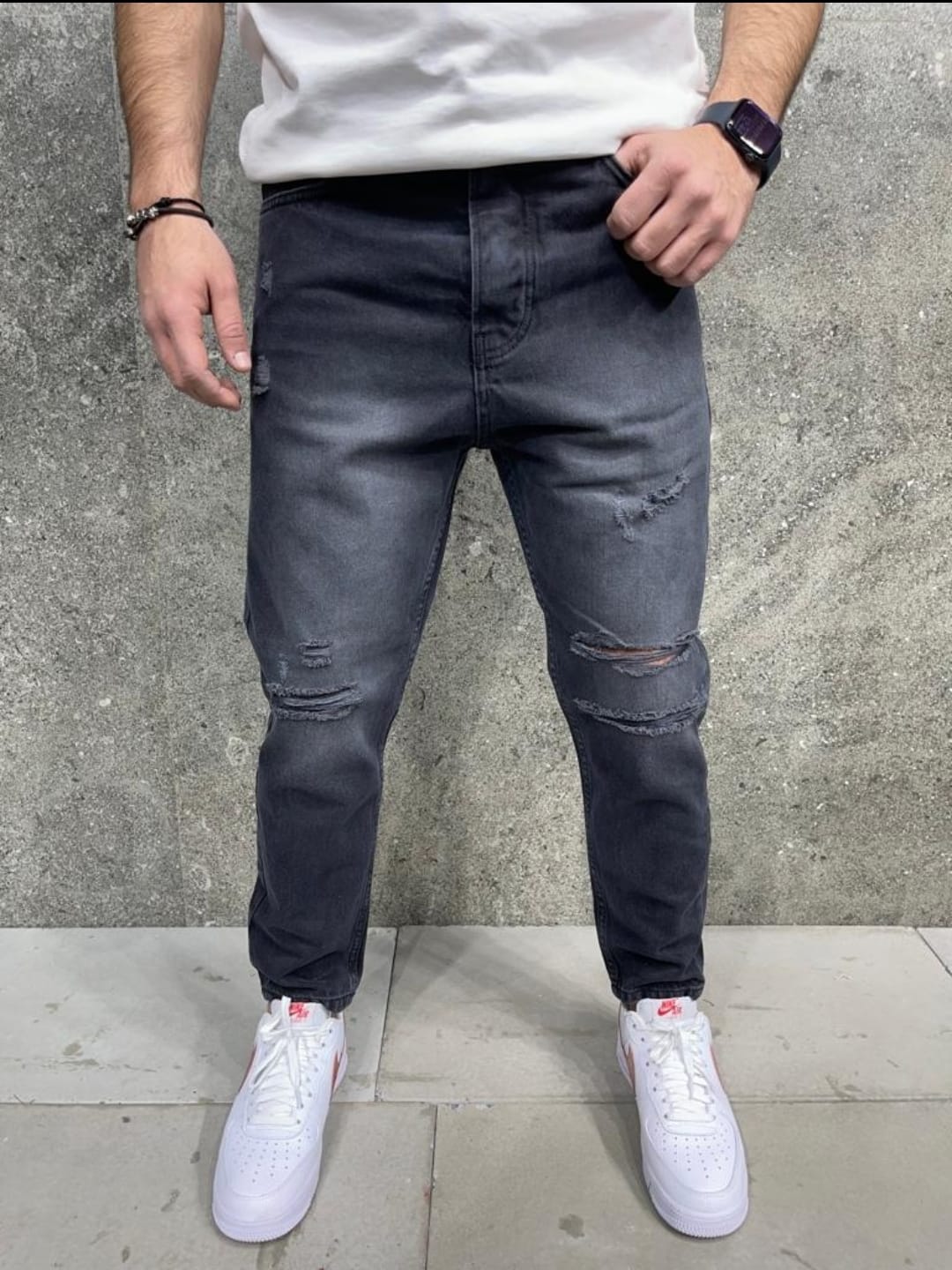 JEANS BLACK BOYFREND B7831