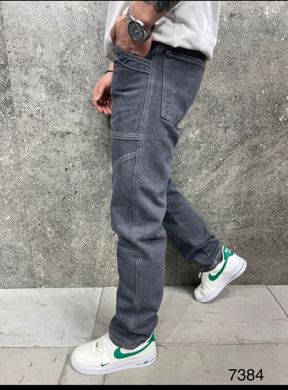 JEANS BAGGY GRIS B7384