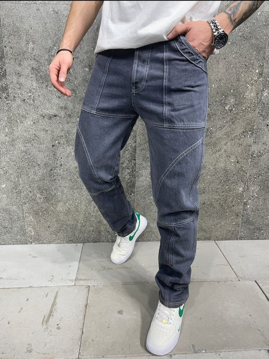 JEANS BAGGY GRIS B7384