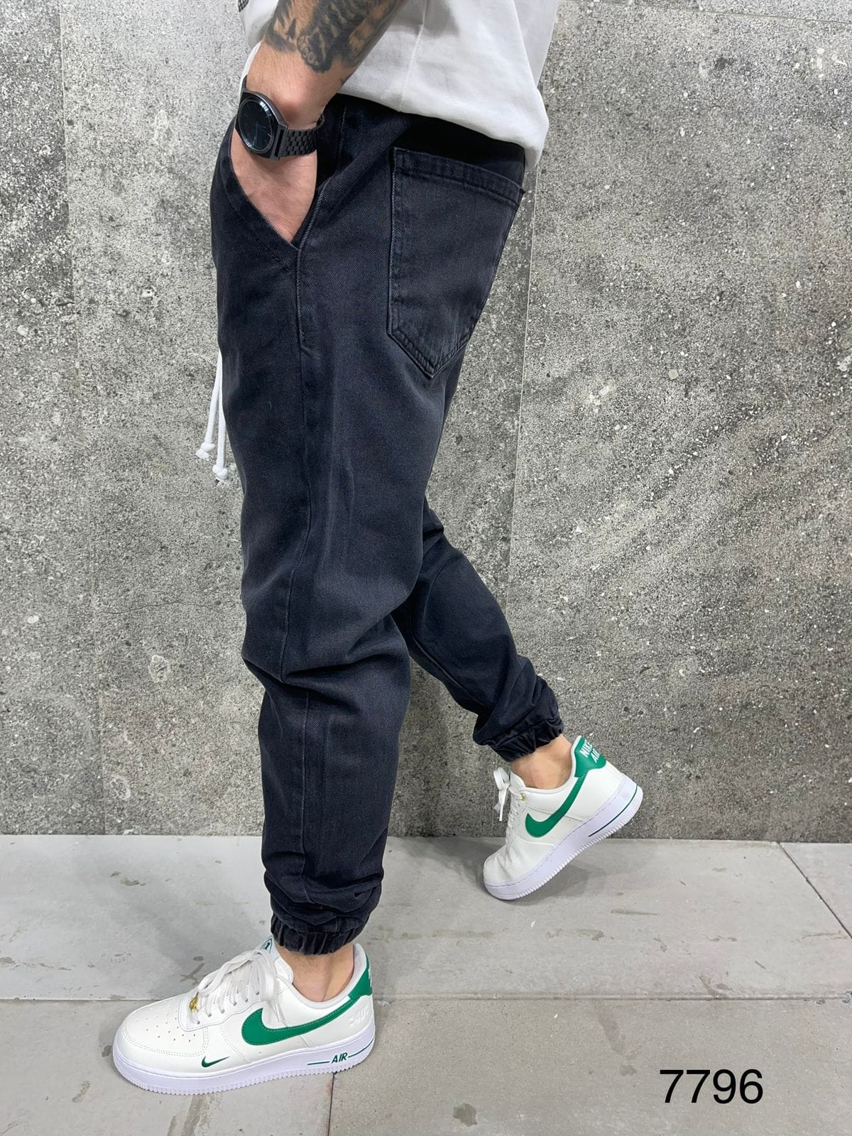 JEANS JOGGING GRIS B7796 - ZG PREMIUM