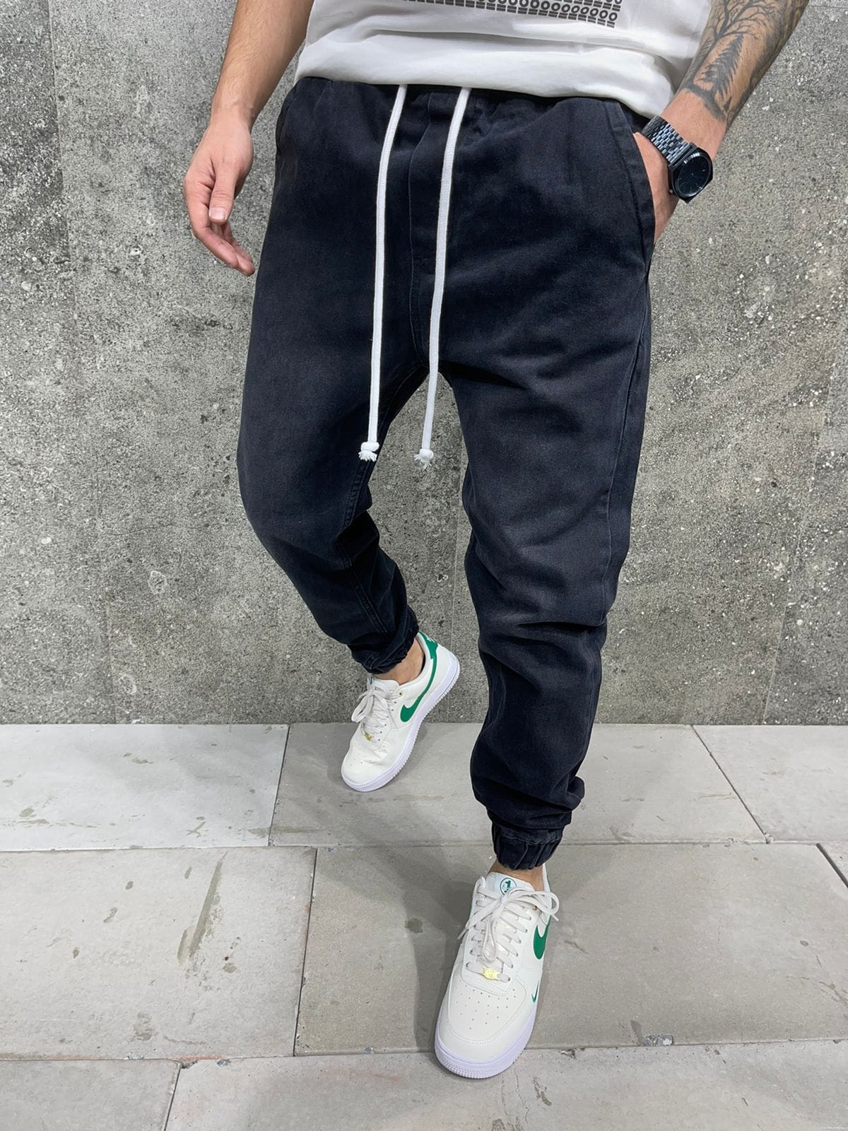 JEANS JOGGING GRIS B7796 - ZG PREMIUM