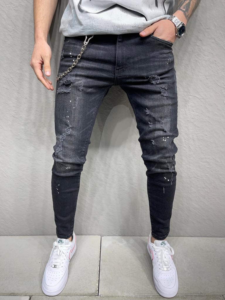 JEANS NOIR B7073