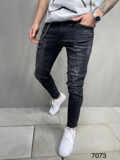 JEANS NOIR B7073