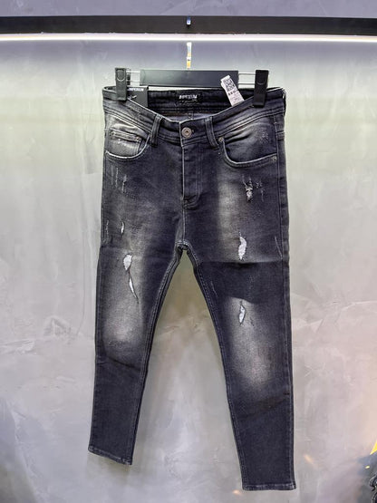 JEANS GRIS NOIR 1047