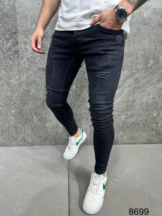 JEANS BLACK SLIM B8699