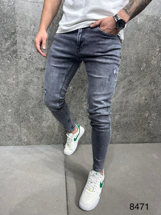 JEANS GREY SLIM B8471