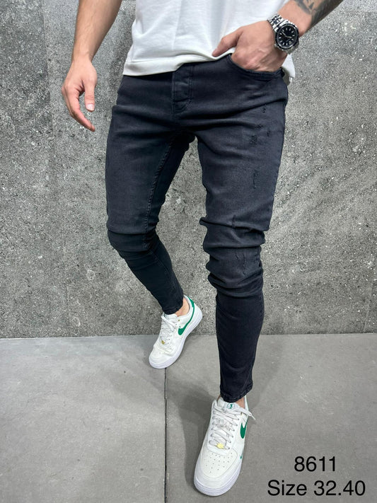 JEANS SLIM BLACK B8611