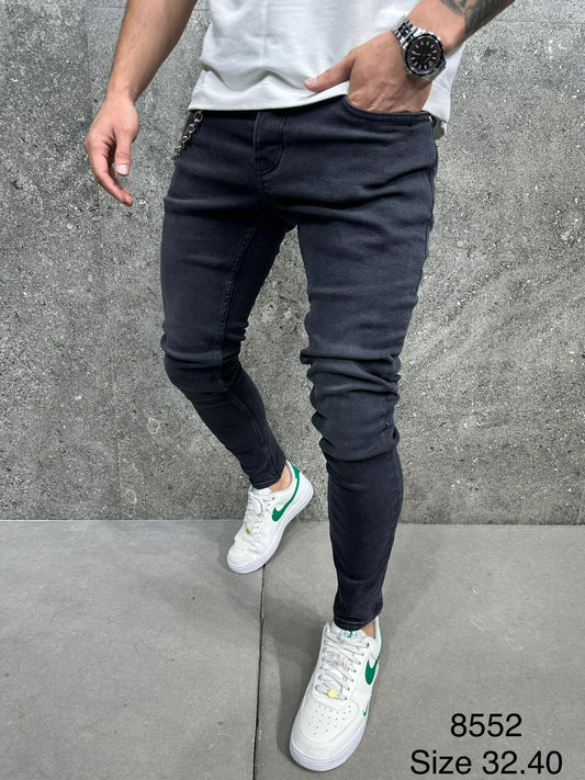 JEANS SLIM BLACK B8552