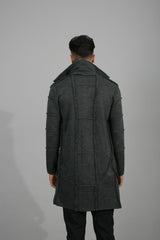 tricot homme gris noir T3830