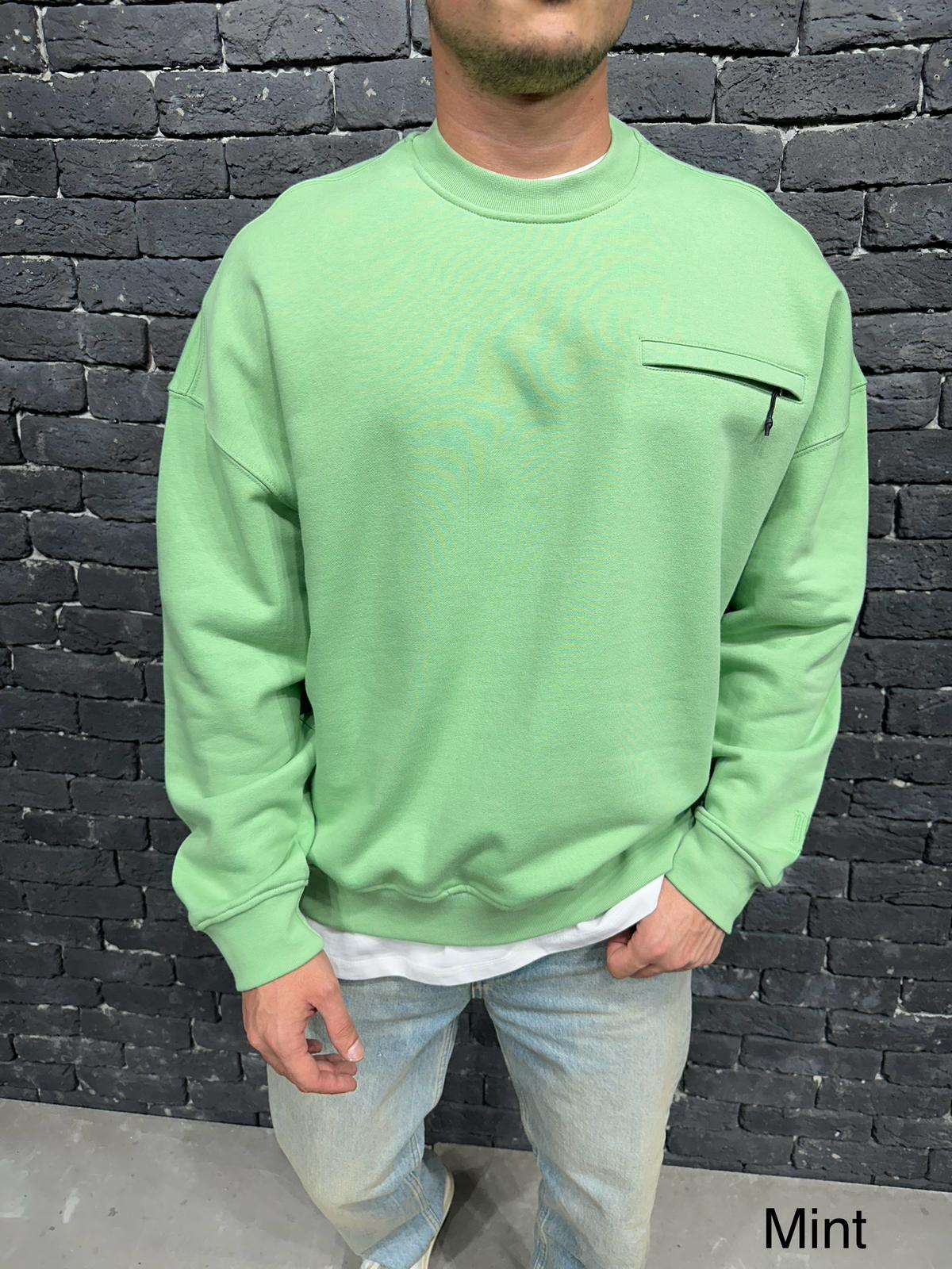 SWEAT OVER SIZE MINT 6344