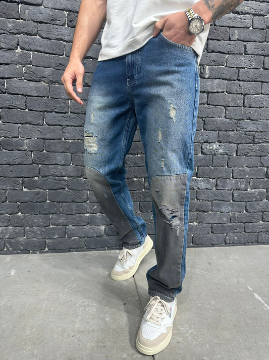 JEANS BAGGY BLUE B8806