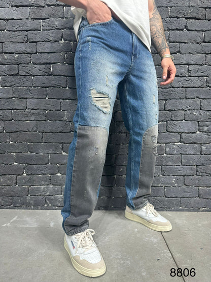 JEANS BAGGY BLUE B8806