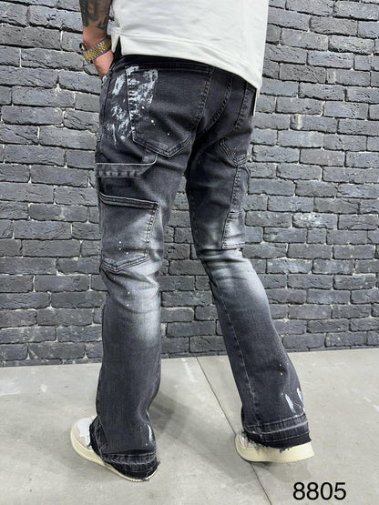 JEANS BLACK OVER B8805