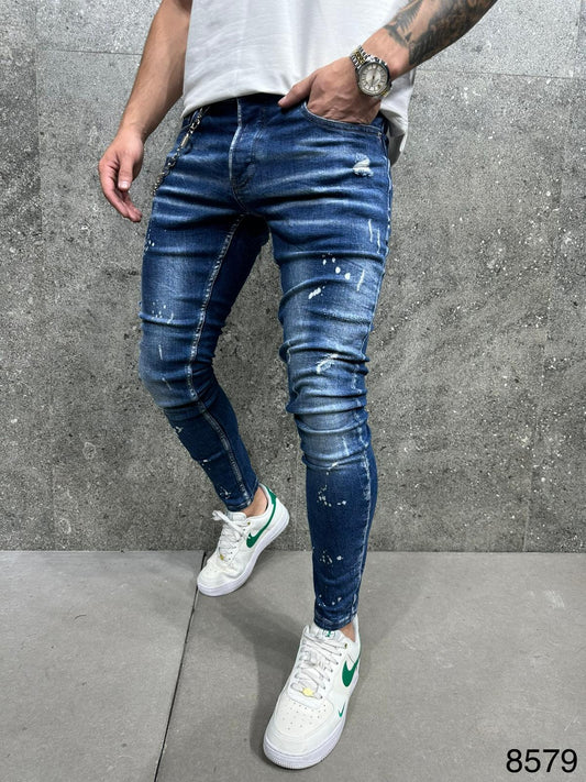 JEANS BLUE Délavé B8579