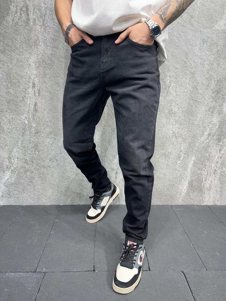 JEANS DROIT NOIR AT8167