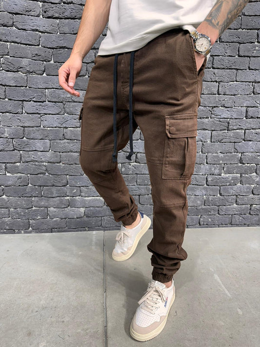 JEANS CARGO BROWN ES3081