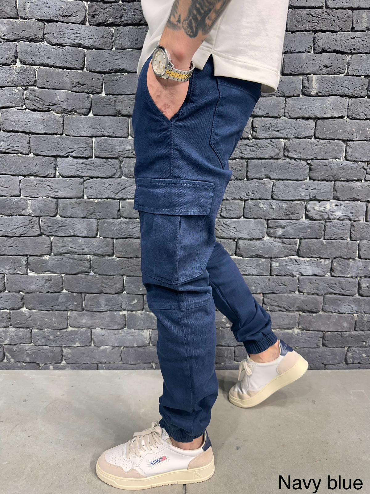 JEANS CARGO NAVU BLUE ES 3081