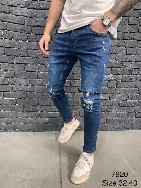 JEANS BLUE Déchiré B7920