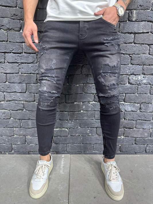 JEANS SLIM BLACK B8826