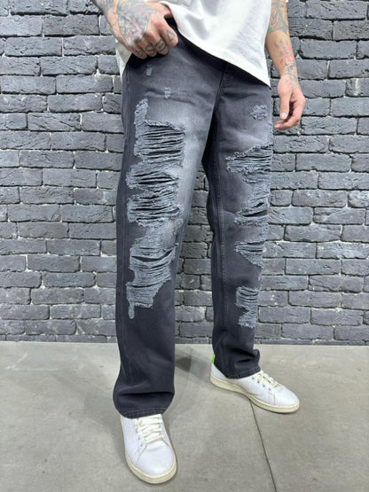 JEANS BAGGY BLACK B8821