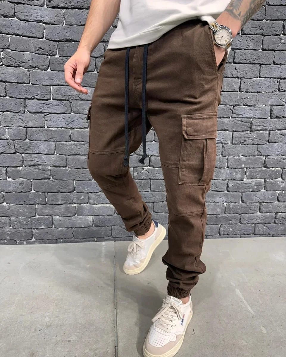 JEANS CARGO BROWN ES 3081