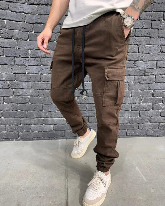 JEANS CARGO BROWN ES 3081