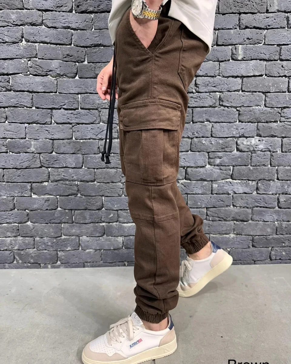 JEANS CARGO BROWN ES 3081