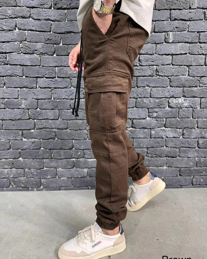 JEANS CARGO BROWN ES 3081