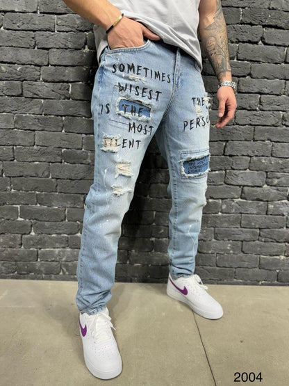 JEANS SLIM BLUE AT2004