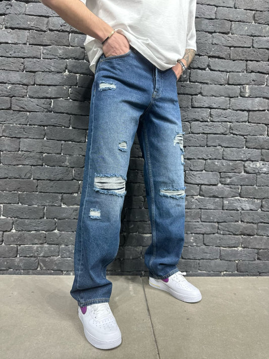 JEANS BAGGY BLUE  B8819