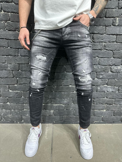 JEANS SLIM BLACK MRC 7007