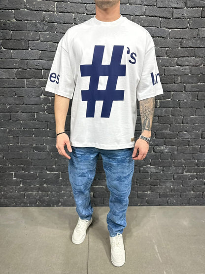 T-SHIRT OVERSIZE OFF WHITE AJ6414