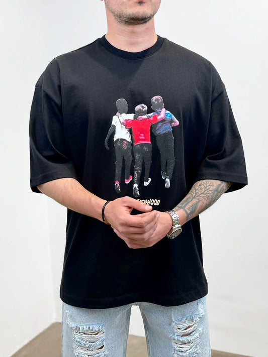 T-SHIRT OVERSIZE  BLACK AJ6415