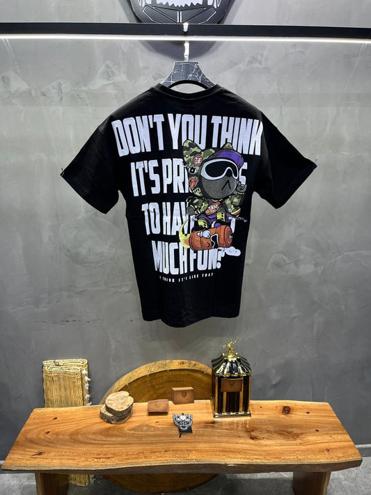 T-SHIRT OVERSIZE BLACK BRS020