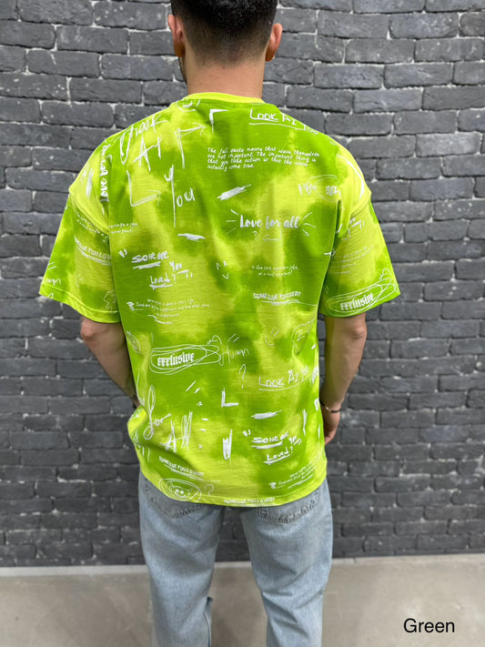 T-SHIRT OVERSIZE GREEN BRS019