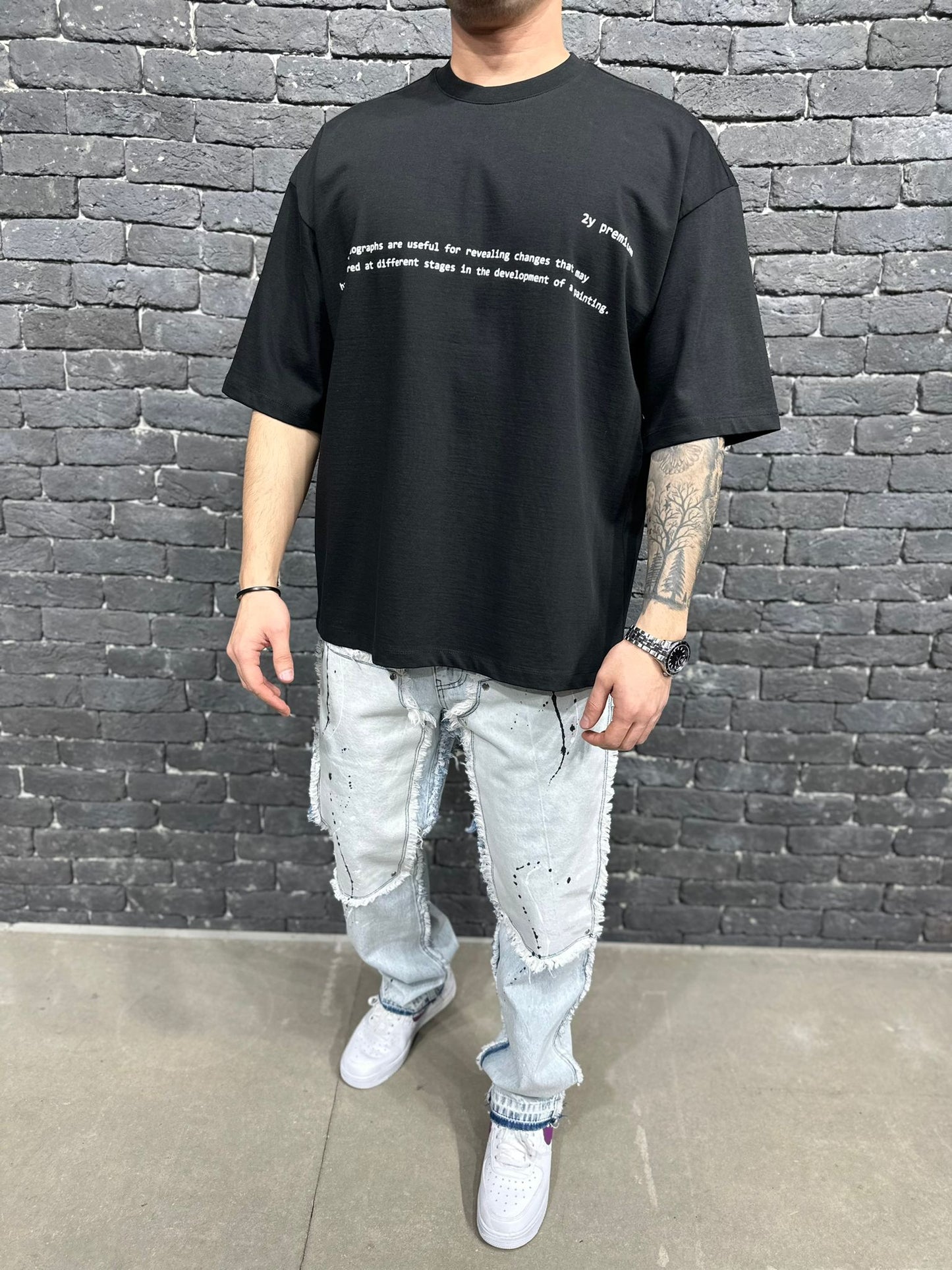 T-SHIRT OVERSIZE BLACK AJ6381