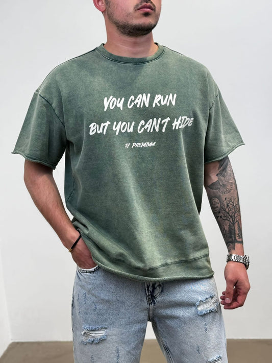 T-SHIRT OVERSIZE DARK GREEN AJ6390