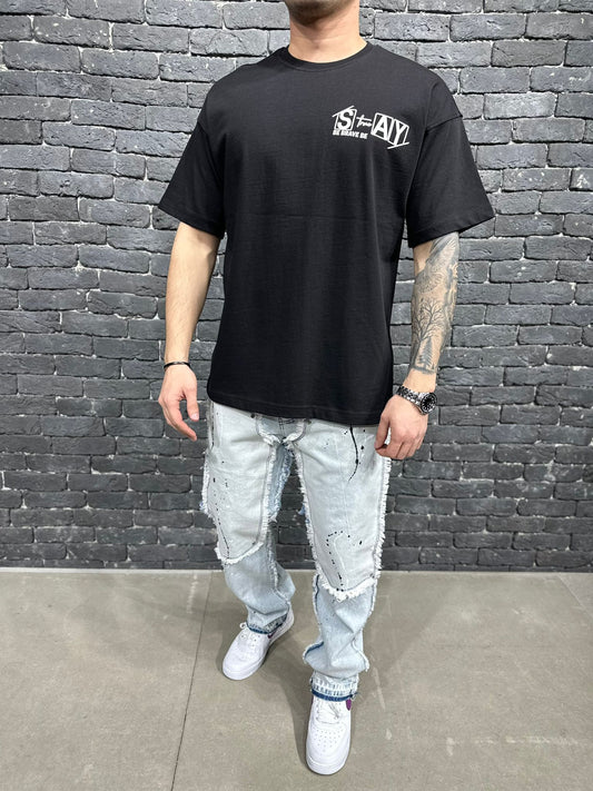 T-SHIRT OVERSIZE BLACK BRS040