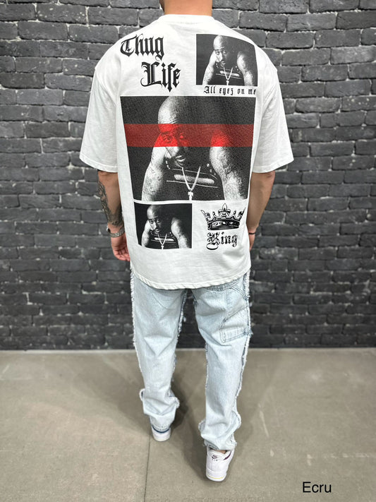 T-SHIRT OVERSIZE ECRU BRS009