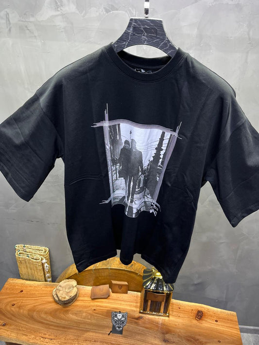 T-SHIRT OVERSIZE BLACK AJ6358